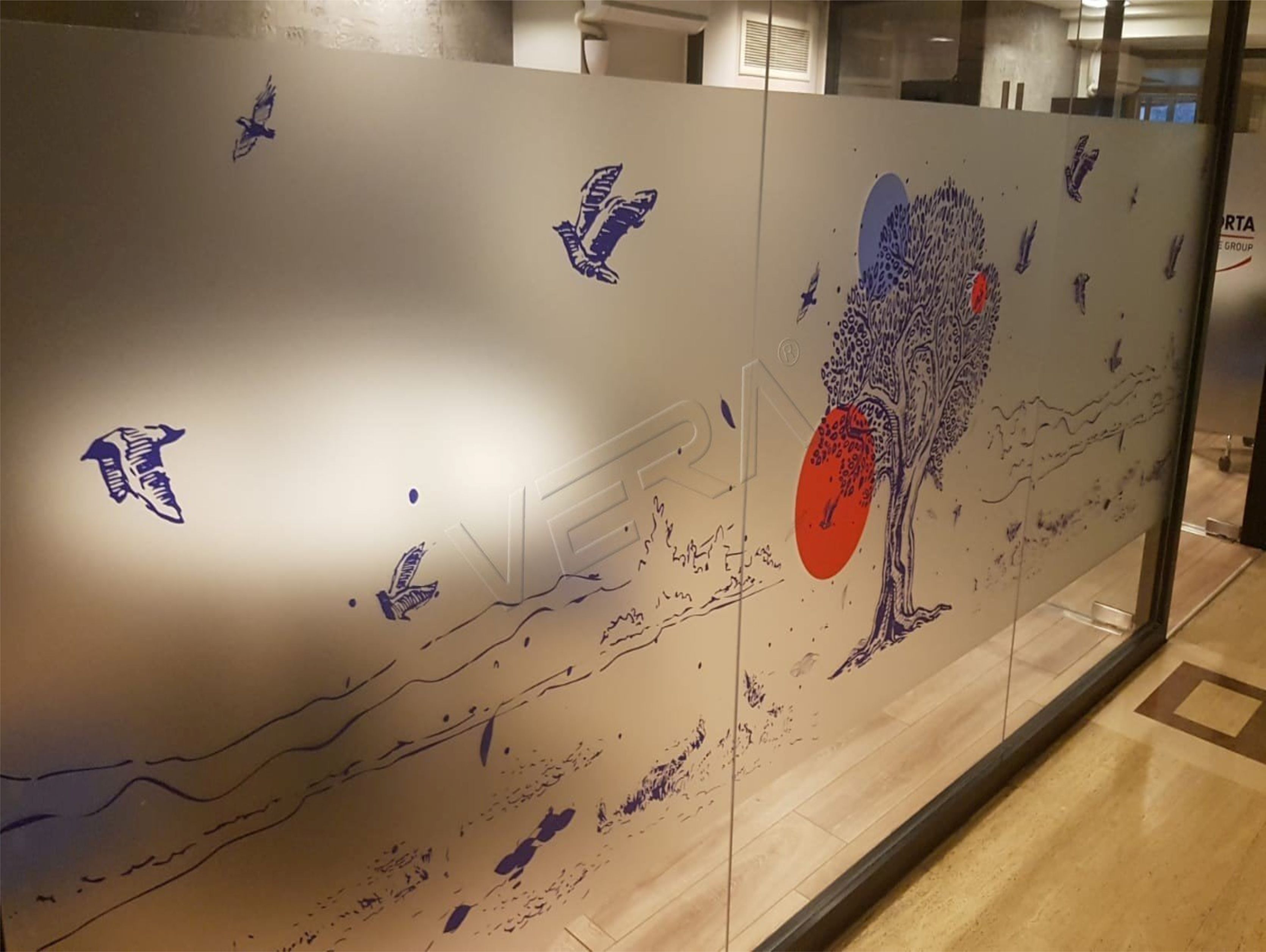 BUZLU FOLYO ÜZERİ BASKİ