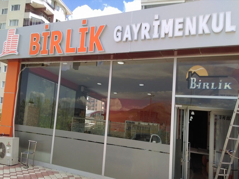 fileli paslanmaz kutu harf tabela